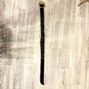 Vintage Dolce & Gabbana Men’s Cowhide Hair Belt with Studs – Repair Needed –